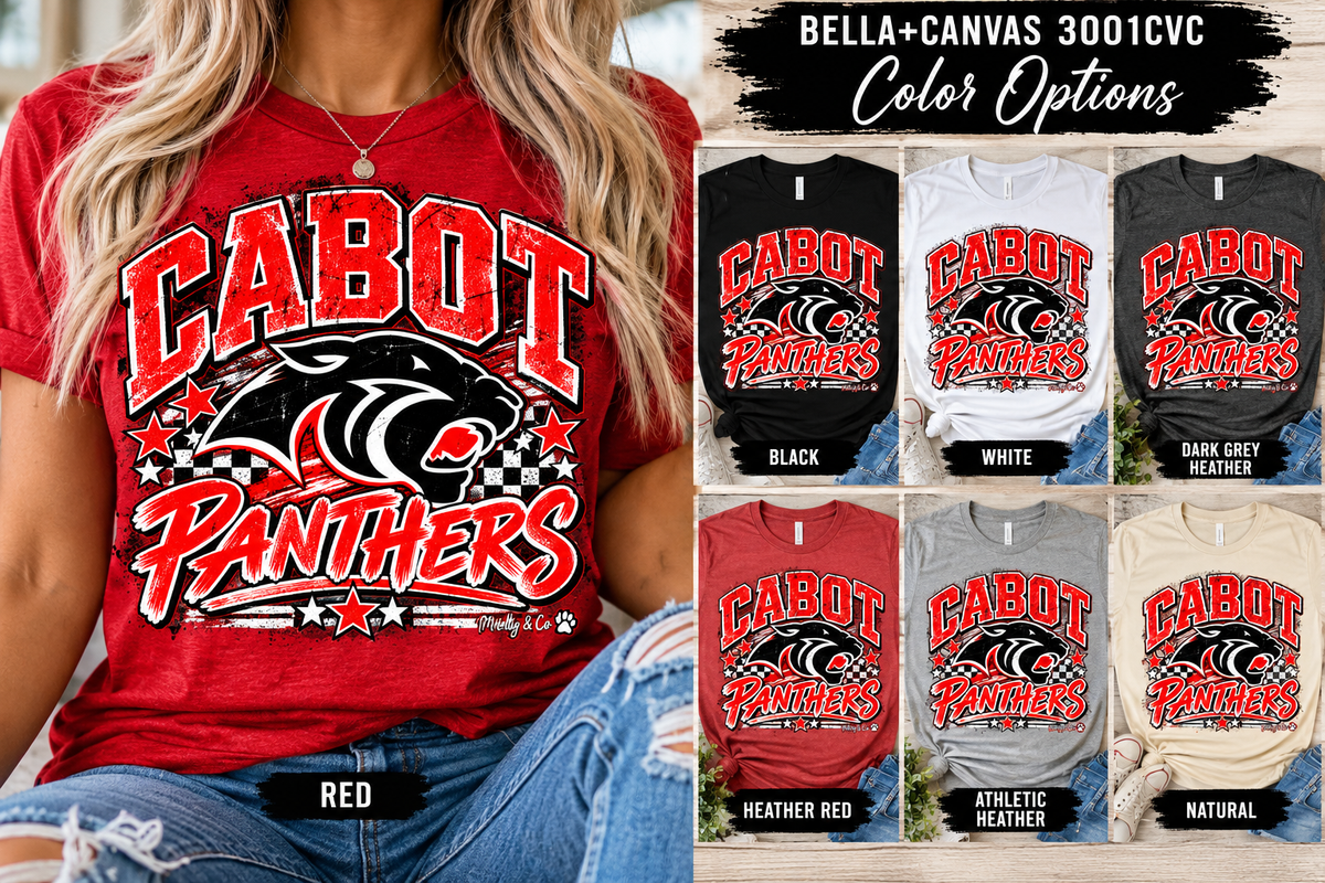 Retro Vintage Cabot Panther T-shirt Plus